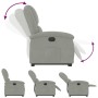 Sillón reclinable elevable terciopelo gris claro en Sillones | Comprar online en Foru.es