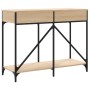 Mesa consola madera de ingeniería roble Sonoma 100x39x78,5 cm de , Mesas auxiliares - Ref: Foro24-835485, Precio: 72,59 €, De...