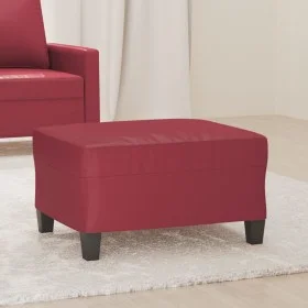 Roter Fußhocker aus Kunstleder, 70x55x41 cm von , Osmanen - Ref: Foro24-349359, Preis: 57,91 €, Rabatt: %