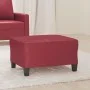 Reposapiés de cuero sintético rojo tinto 70x55x41 cm de , Otomanas - Ref: Foro24-349359, Precio: 57,91 €, Descuento: %