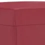 Reposapiés de cuero sintético rojo tinto 70x55x41 cm de , Otomanas - Ref: Foro24-349359, Precio: 57,91 €, Descuento: %