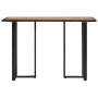 Solid mango wood dining table 110x55x75.5 cm by , Kitchen and dining tables - Ref: Foro24-353800, Price: 131,39 €, Discount: %