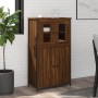 Aparador alto madera contrachapada roble marrón 62x32x106,5 cm de , Aparadores - Ref: Foro24-834209, Precio: 99,16 €, Descuen...