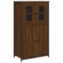 Aparador alto madera contrachapada roble marrón 62x32x106,5 cm de , Aparadores - Ref: Foro24-834209, Precio: 99,16 €, Descuen...