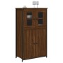 Aparador alto madera contrachapada roble marrón 62x32x106,5 cm de , Aparadores - Ref: Foro24-834209, Precio: 99,16 €, Descuen...