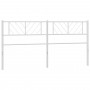 Cabecero de metal blanco 180 cm de , Cabeceros y pies de cama - Ref: Foro24-372264, Precio: 27,43 €, Descuento: %