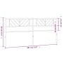 Cabecero de metal blanco 180 cm de , Cabeceros y pies de cama - Ref: Foro24-372264, Precio: 27,43 €, Descuento: %