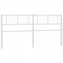 White metal headboard 200 cm by , Headboards and footboards - Ref: Foro24-372266, Price: 32,14 €, Discount: %