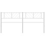Cabecero de metal blanco 200 cm de , Cabeceros y pies de cama - Ref: Foro24-372266, Precio: 32,56 €, Descuento: %