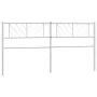 White metal headboard 200 cm by , Headboards and footboards - Ref: Foro24-372266, Price: 32,14 €, Discount: %