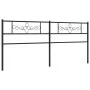 Black metal headboard 193 cm by , Headboards and footboards - Ref: Foro24-355304, Price: 37,99 €, Discount: %