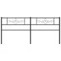 Black metal headboard 193 cm by , Headboards and footboards - Ref: Foro24-355304, Price: 37,99 €, Discount: %
