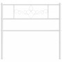 Cabecero de metal blanco 107 cm de , Cabeceros y pies de cama - Ref: Foro24-355346, Precio: 26,95 €, Descuento: %
