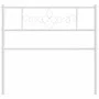 Kopfteil aus weißem Metall, 107 cm von , Kopf- und Fußteile - Ref: Foro24-355346, Preis: 26,61 €, Rabatt: %