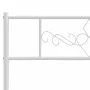 Cabecero de metal blanco 107 cm de , Cabeceros y pies de cama - Ref: Foro24-355346, Precio: 26,61 €, Descuento: %