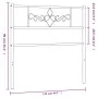 Cabecero de metal blanco 107 cm de , Cabeceros y pies de cama - Ref: Foro24-355346, Precio: 26,61 €, Descuento: %