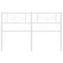 Cabecero de metal blanco 150 cm de , Cabeceros y pies de cama - Ref: Foro24-355350, Precio: 34,10 €, Descuento: %