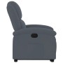 Sillón reclinable elevable terciopelo gris oscuro en Sillones | Comprar online en Foru.es