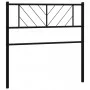Black metal headboard 75 cm by , Headboards and footboards - Ref: Foro24-372205, Price: 18,84 €, Discount: %