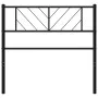 Black metal headboard 75 cm by , Headboards and footboards - Ref: Foro24-372205, Price: 18,84 €, Discount: %