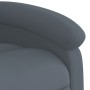 Sillón reclinable elevable terciopelo gris oscuro en Sillones | Comprar online en Foru.es