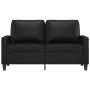 2-seater sofa in black synthetic leather 120 cm by , Sofas - Ref: Foro24-359132, Price: 197,00 €, Discount: %
