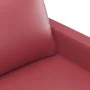Sillón cuero sintético rojo tinto 60 cm de , Sofás - Ref: Foro24-359130, Precio: 139,77 €, Descuento: %