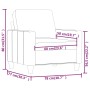 Sillón cuero sintético rojo tinto 60 cm de , Sofás - Ref: Foro24-359130, Precio: 141,40 €, Descuento: %