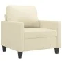 Cream synthetic leather 3-piece sofa set with cushions by , Sofas - Ref: Foro24-3201399, Price: 611,22 €, Discount: %