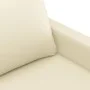 Juego de sofás con cojines 3 piezas cuero sintético crema de , Sofás - Ref: Foro24-3201399, Precio: 611,22 €, Descuento: %