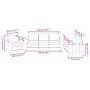 Cream synthetic leather 3-piece sofa set with cushions by , Sofas - Ref: Foro24-3201399, Price: 611,22 €, Discount: %