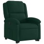 Sillón reclinable elevable terciopelo verde oscuro en Sillones | Comprar online en Foru.es