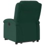 Sillón reclinable elevable terciopelo verde oscuro en Sillones | Comprar online en Foru.es