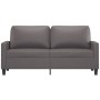 Sofá de 2 plazas de cuero sintético gris 140 cm de , Sofás - Ref: Foro24-359139, Precio: 211,94 €, Descuento: %