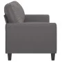Sofá de 2 plazas de cuero sintético gris 140 cm de , Sofás - Ref: Foro24-359139, Precio: 208,00 €, Descuento: %