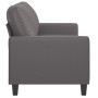 Sofá de 2 plazas de cuero sintético gris 140 cm de , Sofás - Ref: Foro24-359139, Precio: 211,94 €, Descuento: %
