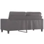Sofá de 2 plazas de cuero sintético gris 140 cm de , Sofás - Ref: Foro24-359139, Precio: 208,00 €, Descuento: %