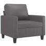 Juego de sofás con cojines 3 piezas cuero sintético gris de , Sofás - Ref: Foro24-3201400, Precio: 597,79 €, Descuento: %