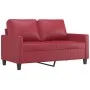 Sofa set with cushions 2 pieces red synthetic leather by , Sofas - Ref: Foro24-3201421, Price: 460,39 €, Discount: %