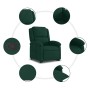 Sillón reclinable elevable terciopelo verde oscuro en Sillones | Comprar online en Foru.es