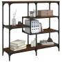 Mesa consola madera de ingeniería marrón roble 103x32x95 cm de , Mesas auxiliares - Ref: Foro24-833954, Precio: 69,22 €, Desc...