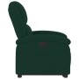 Sillón reclinable elevable terciopelo verde oscuro en Sillones | Comprar online en Foru.es
