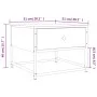 Mesa de centro madera de ingeniería negra 51x51x40 cm de , Mesas de centro - Ref: Foro24-833975, Precio: 39,77 €, Descuento: %