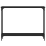 Mesa consola madera de ingeniería negra 100x22,5x75 cm de , Mesas auxiliares - Ref: Foro24-834015, Precio: 54,69 €, Descuento: %