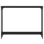 Schwarzer Konsolentisch aus Holzwerkstoff, 100 x 22,5 x 75 cm von , Seitentische - Ref: Foro24-834015, Preis: 53,71 €, Rabatt: %