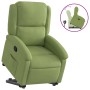 Sillón reclinable elevable terciopelo verde claro en Sillones | Comprar online en Foru.es
