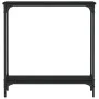 Black engineered wood console table 75x22.5x75 cm by , Side tables - Ref: Foro24-834020, Price: 35,21 €, Discount: %