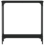 Mesa consola madera de ingeniería negra 75x22,5x75 cm de , Mesas auxiliares - Ref: Foro24-834020, Precio: 36,28 €, Descuento: %