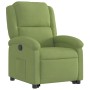Sillón reclinable elevable terciopelo verde claro en Sillones | Comprar online en Foru.es