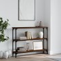 Mesa consola madera de ingeniería marrón roble 100x22,5x75 cm de , Mesas auxiliares - Ref: Foro24-834029, Precio: 50,89 €, De...